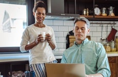 Easy mornings and working from home for this couple