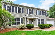 A Colonial-style single-family home