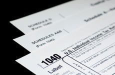 A photo of IRS Form 1040